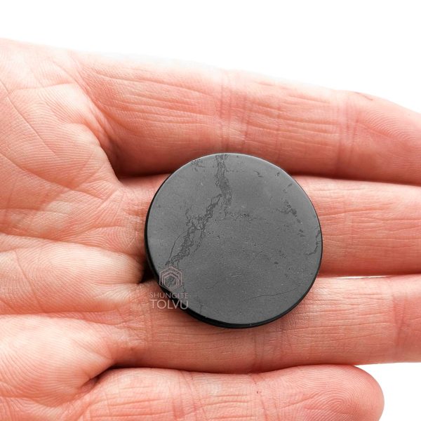 shungite plate for phone 1.18in round shape