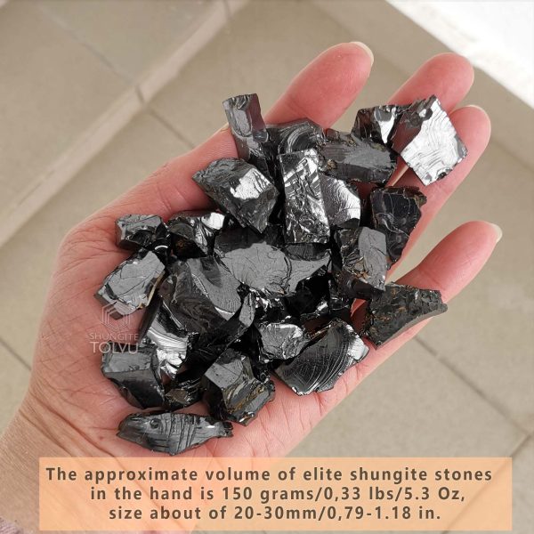 stones of genuine shungite 0.8 to 1.2 inches