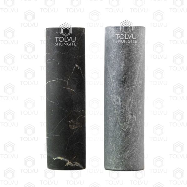 unpolished shungite and soapstone rods