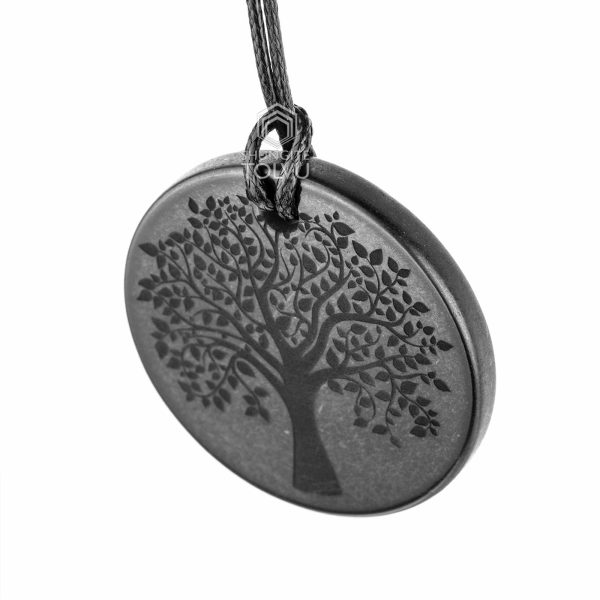 shungite tree of life necklace