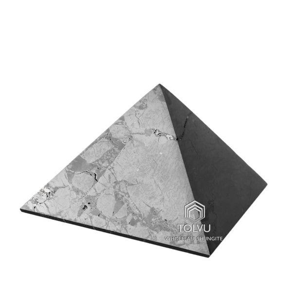 shungite pyramid polished 3.54"