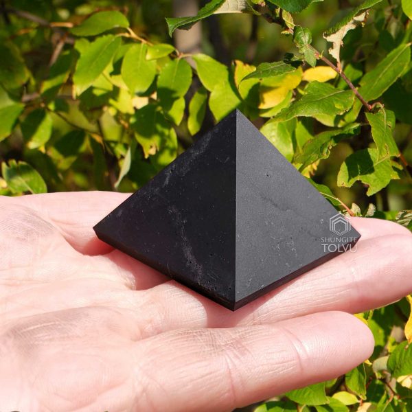 small pyramid in the hand