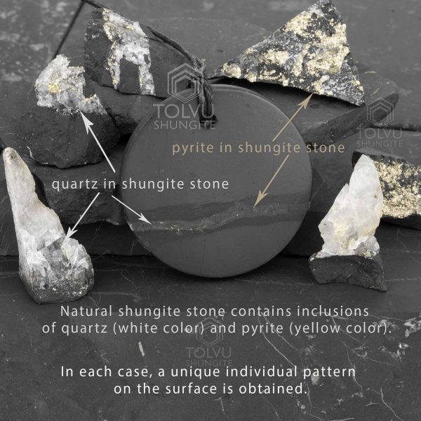 shungite and pyrite and quartz