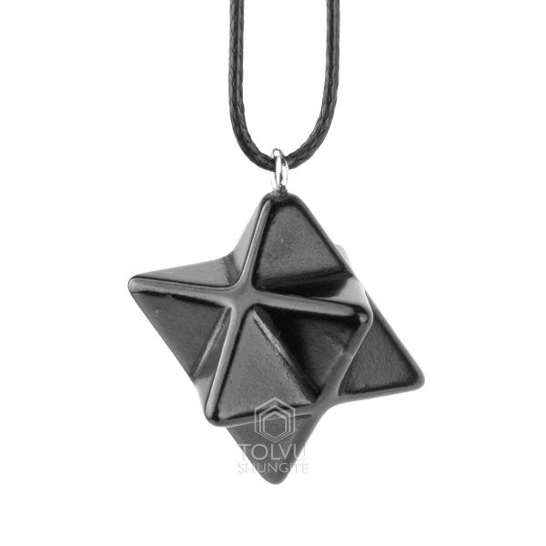 shungite merkaba pendant from karelia