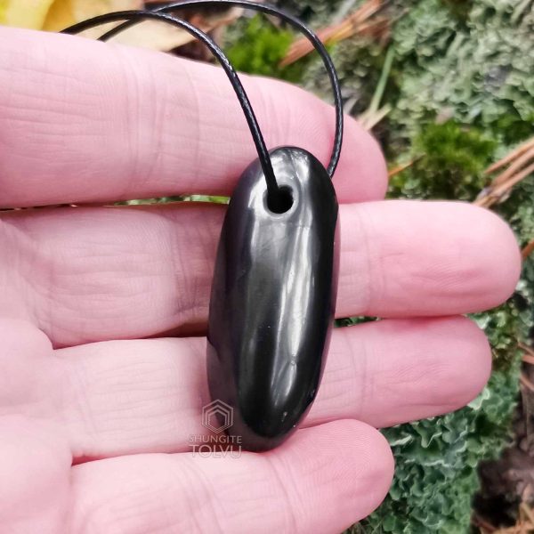 russian shungite pendant raw stone