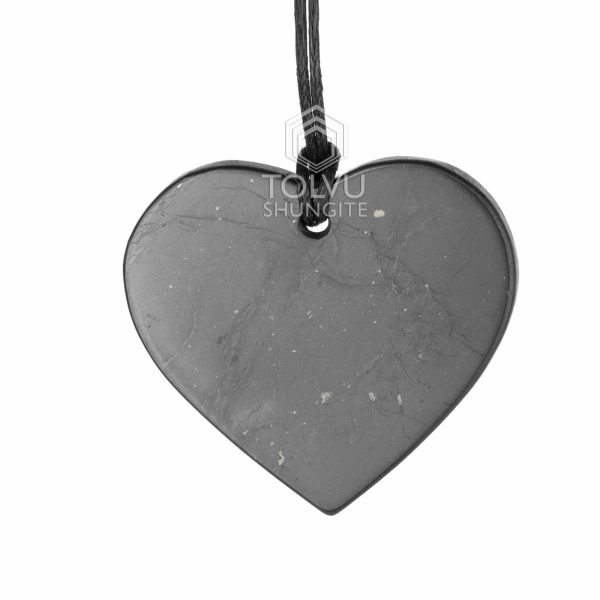 shungite heart pendant from Russia