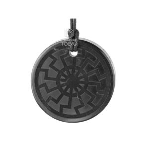 Shungite pendant black sun