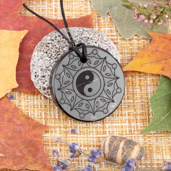 shungite necklace Yin Yang