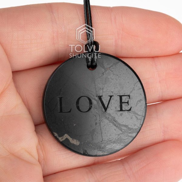 shungite pendant Love