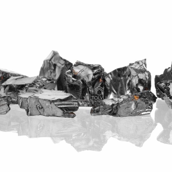 Why is elite shungite of silver color ?