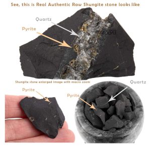 natural shungite stone for making a shungite plate