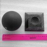 unpolished shungite sphere 90 mm