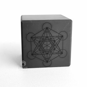 Shungite Metatron Cube engraved