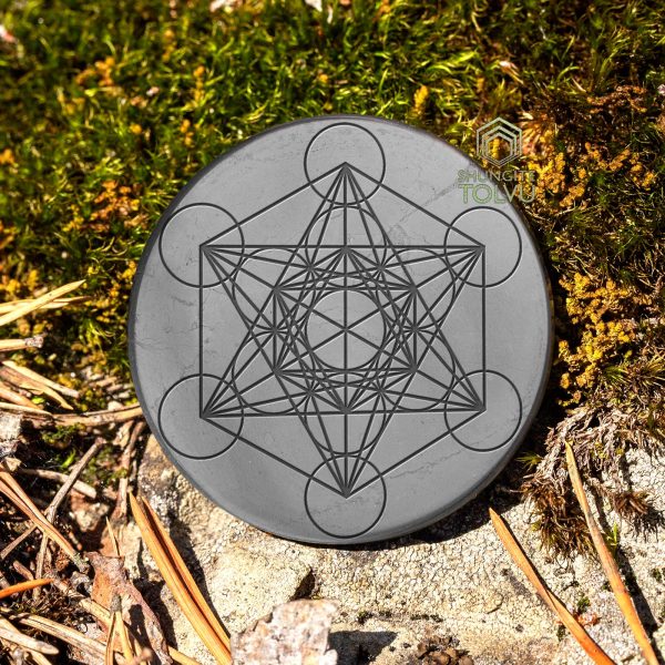 shungite tile Metatron 5 cm