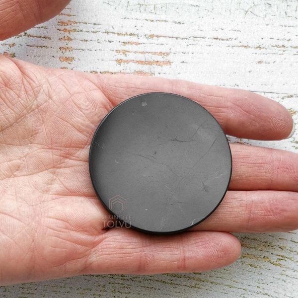 shungite plate round shape