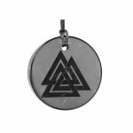 Shungite pendant three triangles small size 3.5 cm