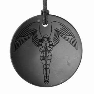 Shungite pendant Archangel Metatron 1,77 inches