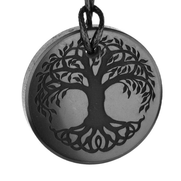 Shungite Tree of Life pendant 3.5 cm