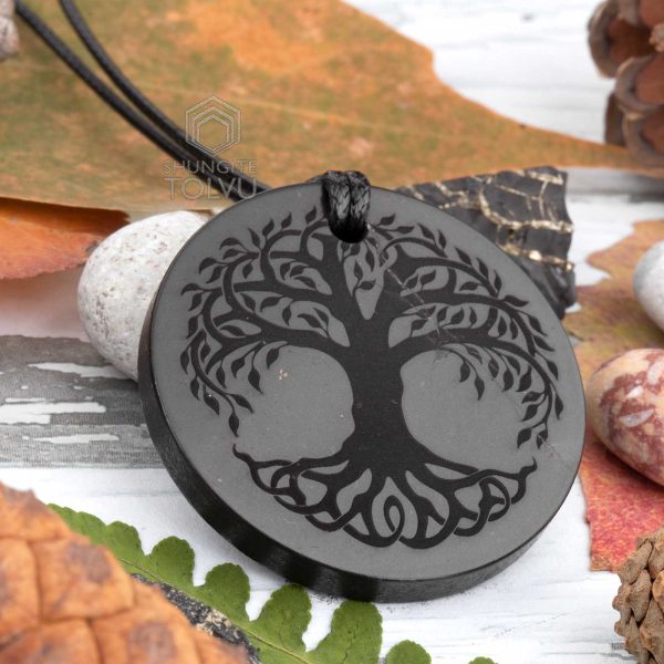 Tree of Life in Celts style pendant of shungite