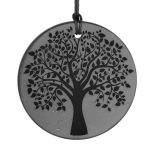 Large Tree of Life pendant of shungite rock