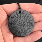 Shungite magic amulet pendant 1.77 inches