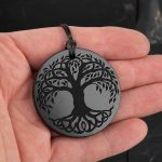 Shungite Tree of Life pendant large 45mm