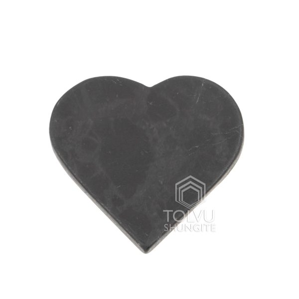 shungite plate heart for phone made of protection stone