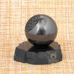 shungite sphere for sale 2 in and stand