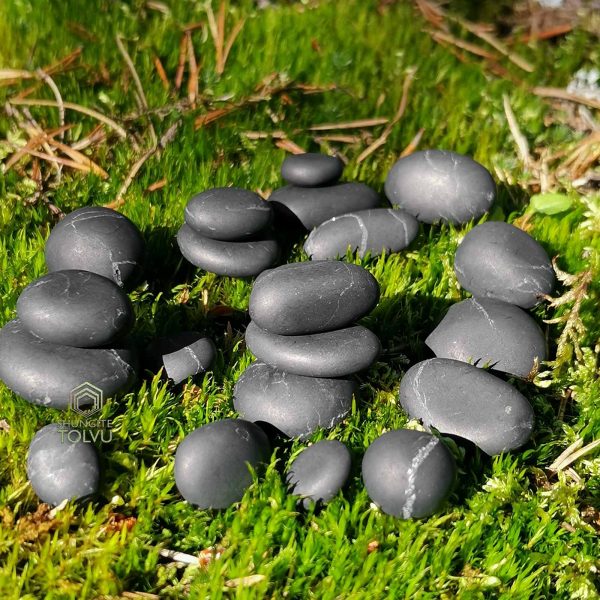 Shungite stones tumbled