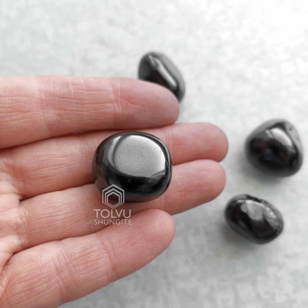 small shungite stone polished