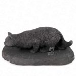 shungite cat statuette for emf protection