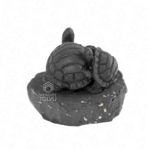 three turtles shungite statuette symbol of Feng Shui