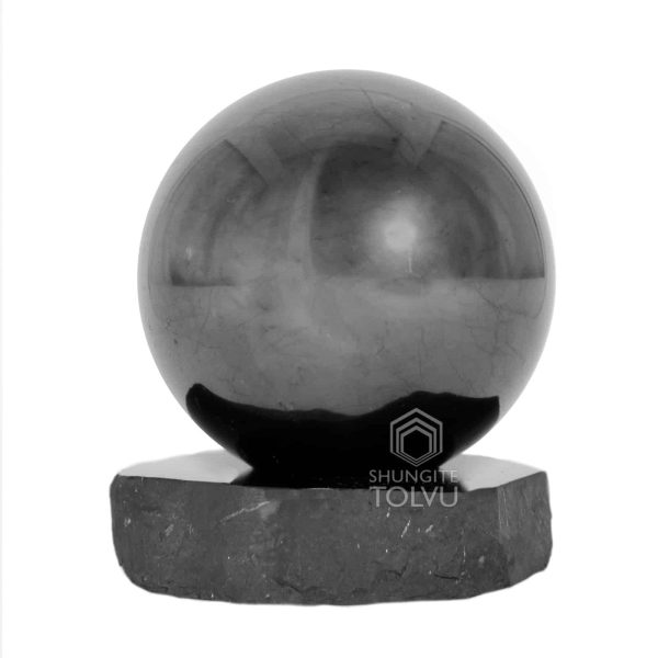 shungite sphere large size 3.15 in