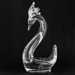 crystal swan figurine