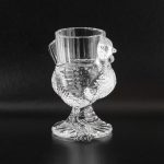 crystal egg cup made of heavy glass