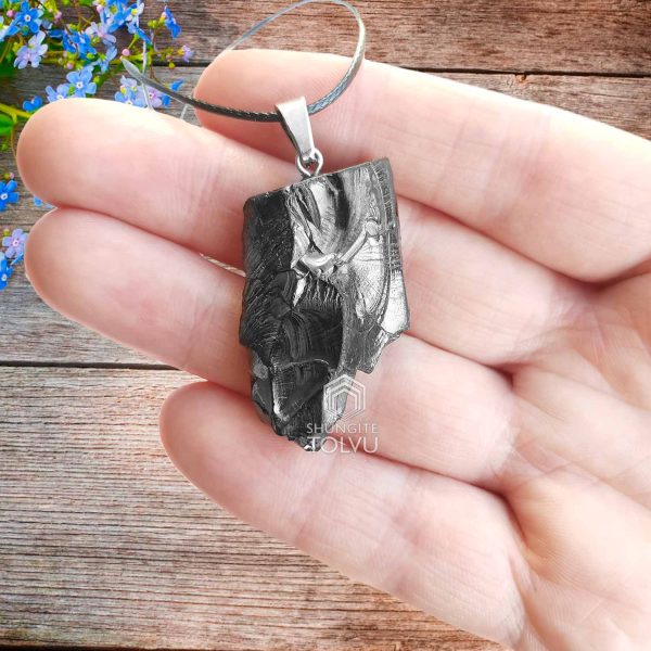 Raw Shungite pendant 7-15 gr