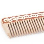 wooden comb close-up