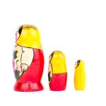 russian matryoshka doll toy from the side