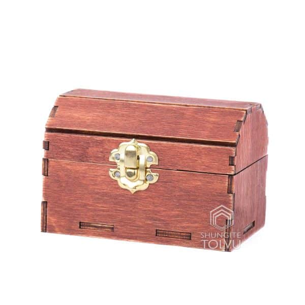 wood chest small size 4.3 x 3.15 in