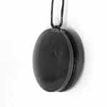 Black stone necklace necklace round