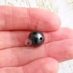 shungite bead 0.47 in (12mm)